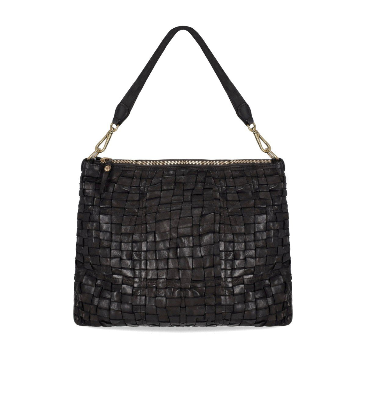 CAMPOMAGGI CARLA L BLACK SHOULDER BAG