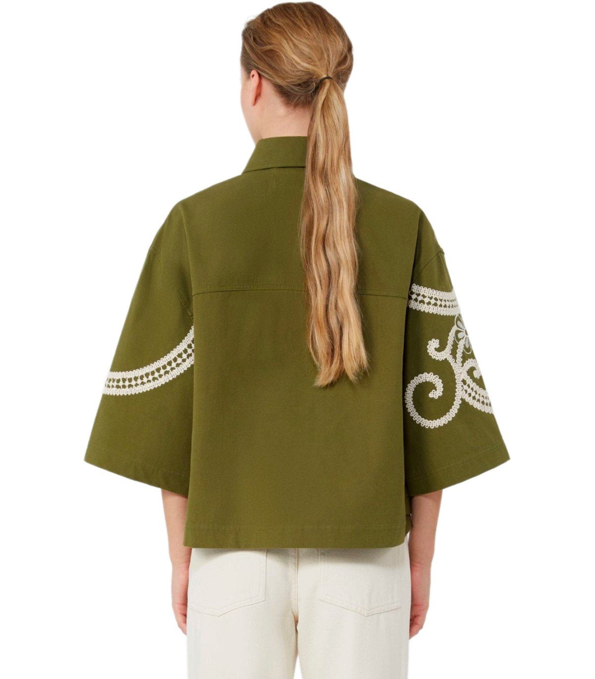 MAX MARA WEEKEND COMO GREEN SHIRT JACKET