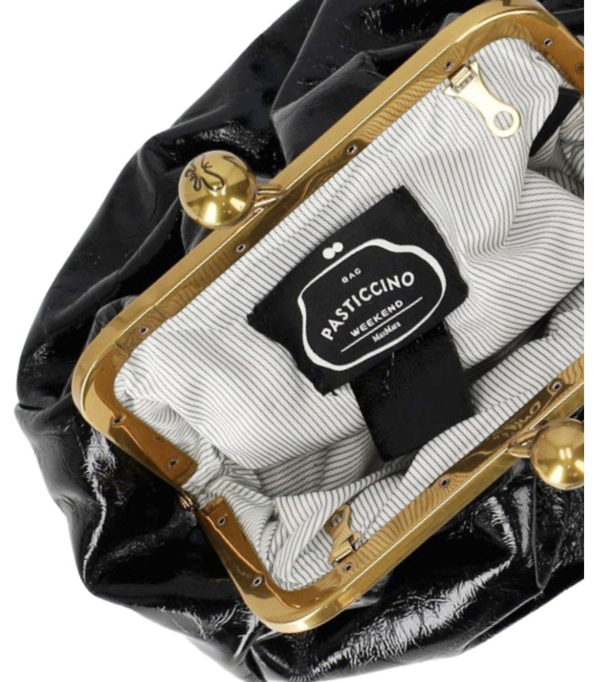 BOLSO CLUTCH PASTICCINO NAVETTA SMALL NEGRA MAX MARA WEEKEND