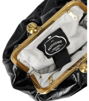 BOLSO CLUTCH PASTICCINO NAVETTA SMALL NEGRA MAX MARA WEEKEND