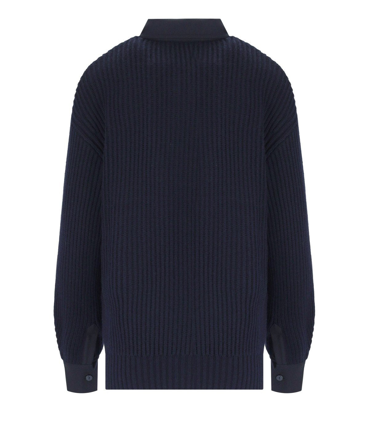 MAX MARA WEEKEND VANDA BLUE POLO SWEATER