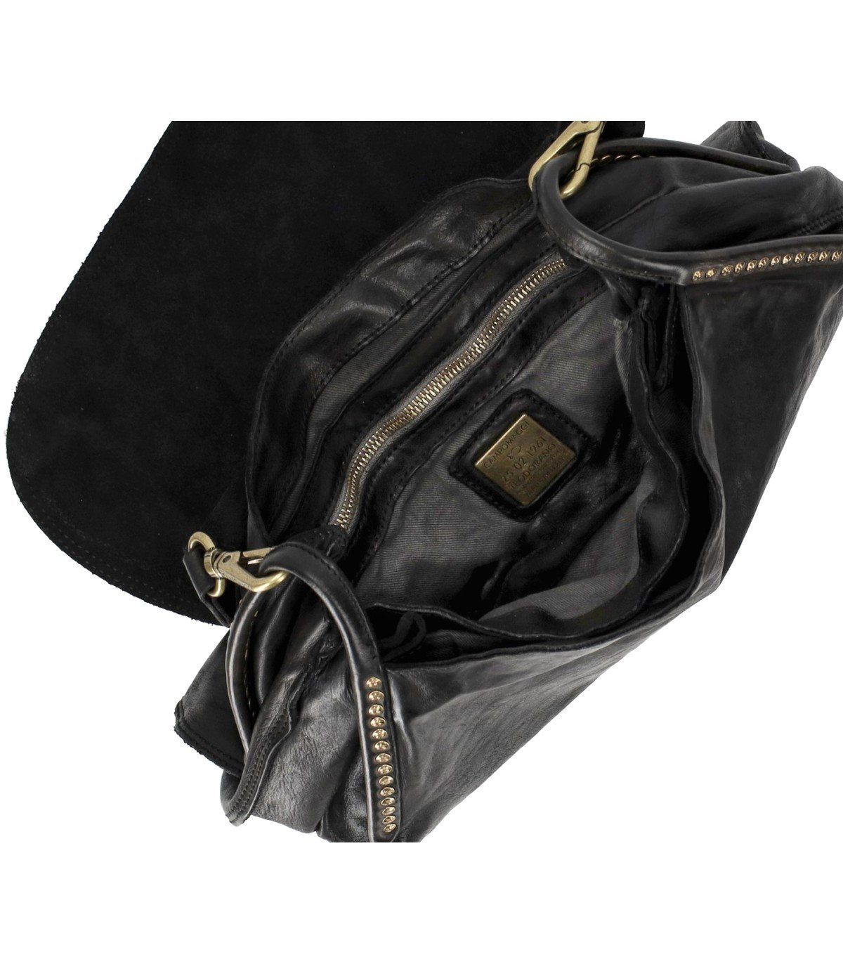 CAMPOMAGGI ENZA BLACK SHOULDER BAG