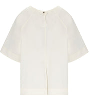 MM MAX MARA RIDENTE WHITE BLOUSE