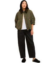 BARBOUR WEAVER GROEN JAS MET CAPUCHON