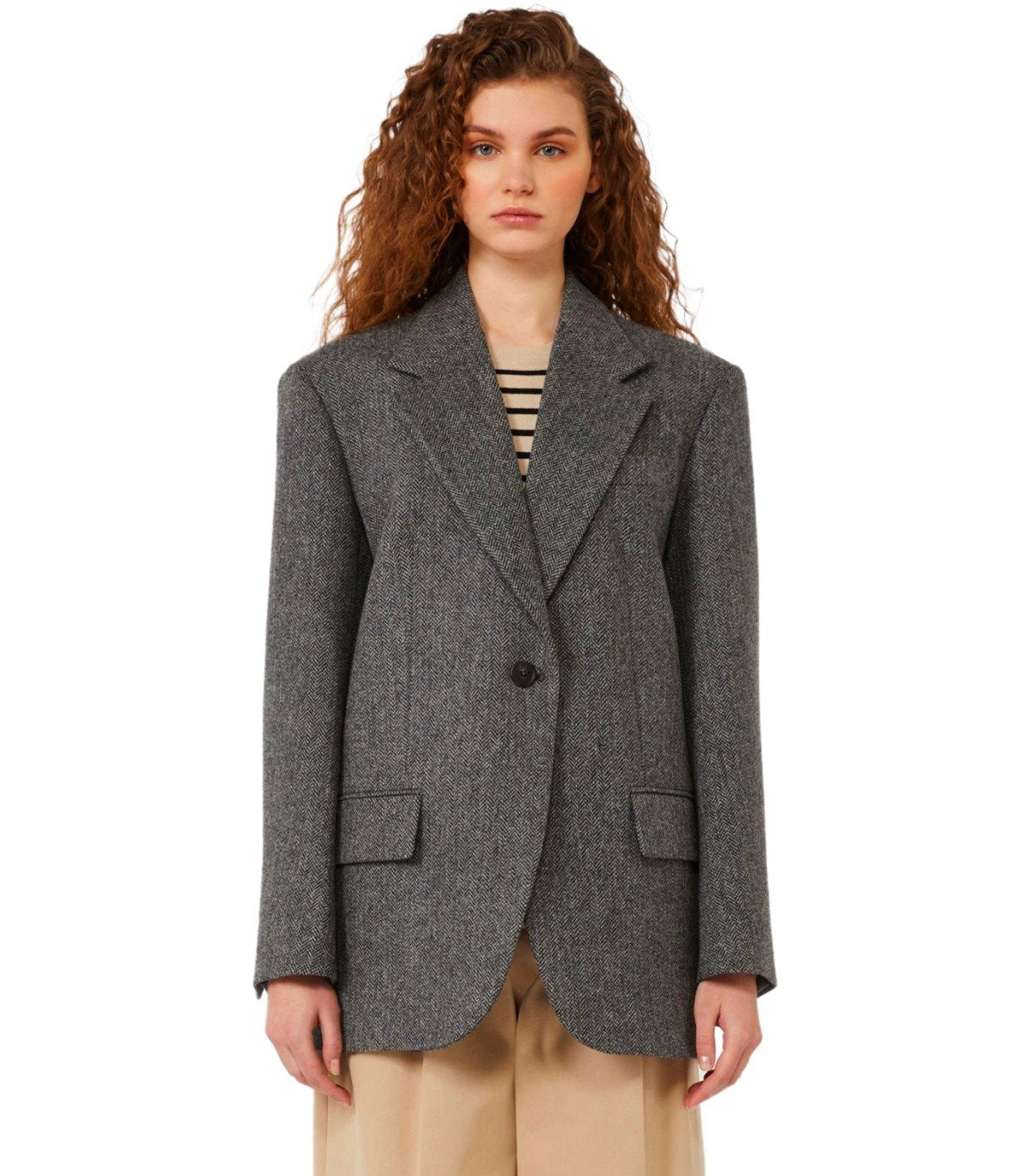 BLAZER MONOPETTO TRONTO GRIGIO MAX MARA WEEKEND