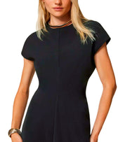TWINSET BLACK MIDI DRESS