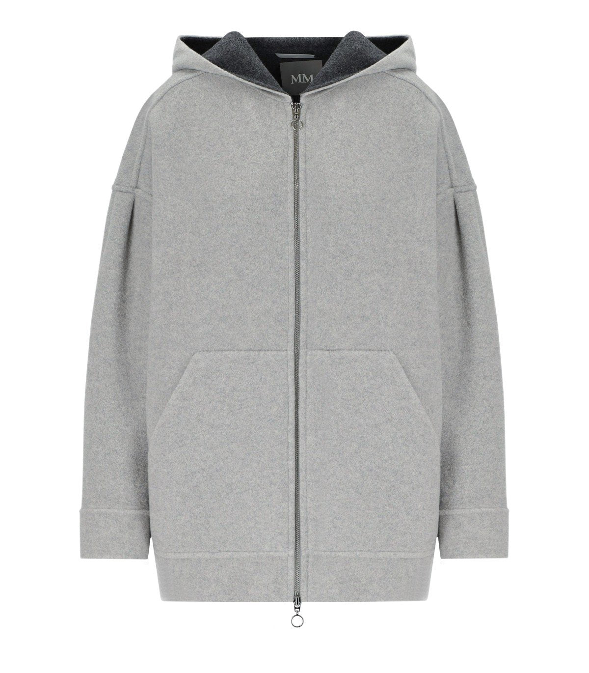 MM MAX MARA SOTTILE LIGHT GREY HOODED JACKET