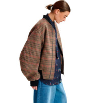 ESSENTIEL ANTWERPITI BROWN BOMBER JACKET