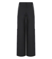 ESSENTIEL ANTWERP GORROR BLACK WIDE LEG PANTS