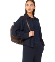 CHAQUETA CAMISERA NANCY AZUL MAX MARA WEEKEND