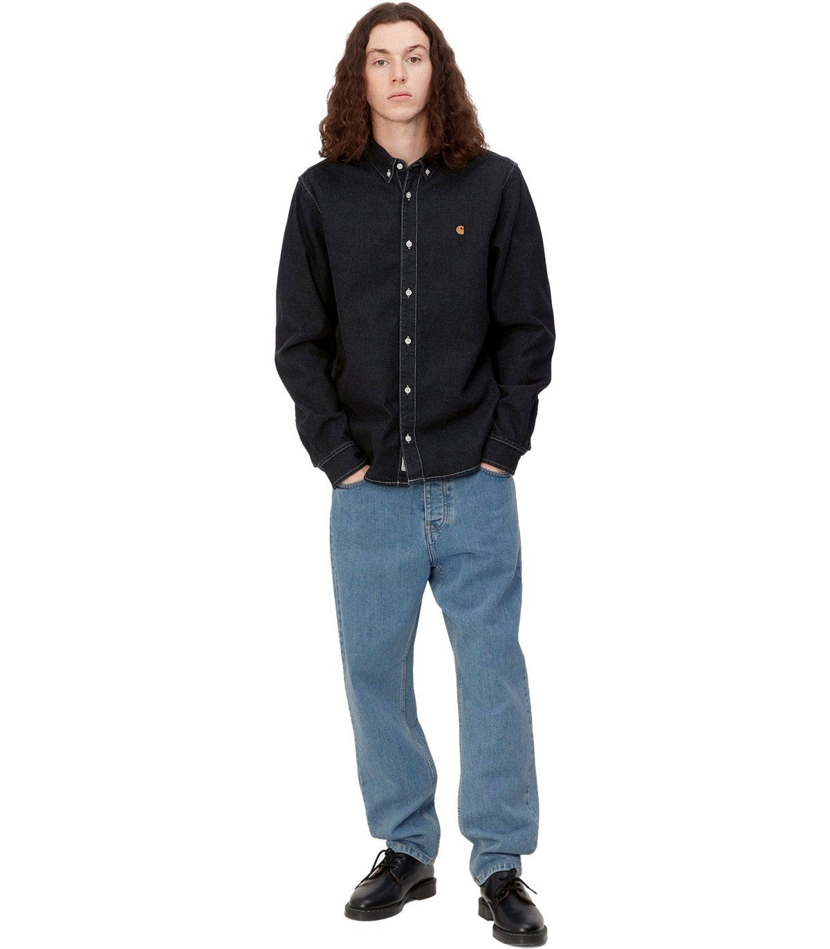 CARHARTT WIP NEWEL BLUE STONE BLEACHED JEANS
