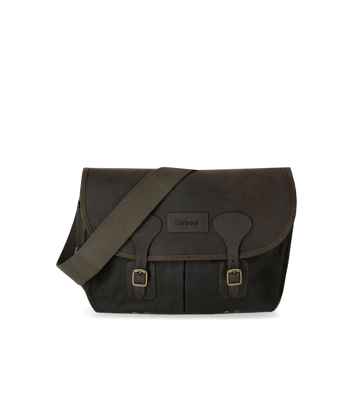 BARBOUR TARRAS WAX OLIVGRÜNE UMHÄNGETASCHE