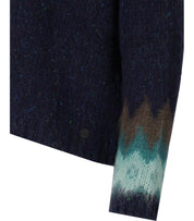WOOLRICH FAIRISLE BLAUER RUNDHALSPULLOVER