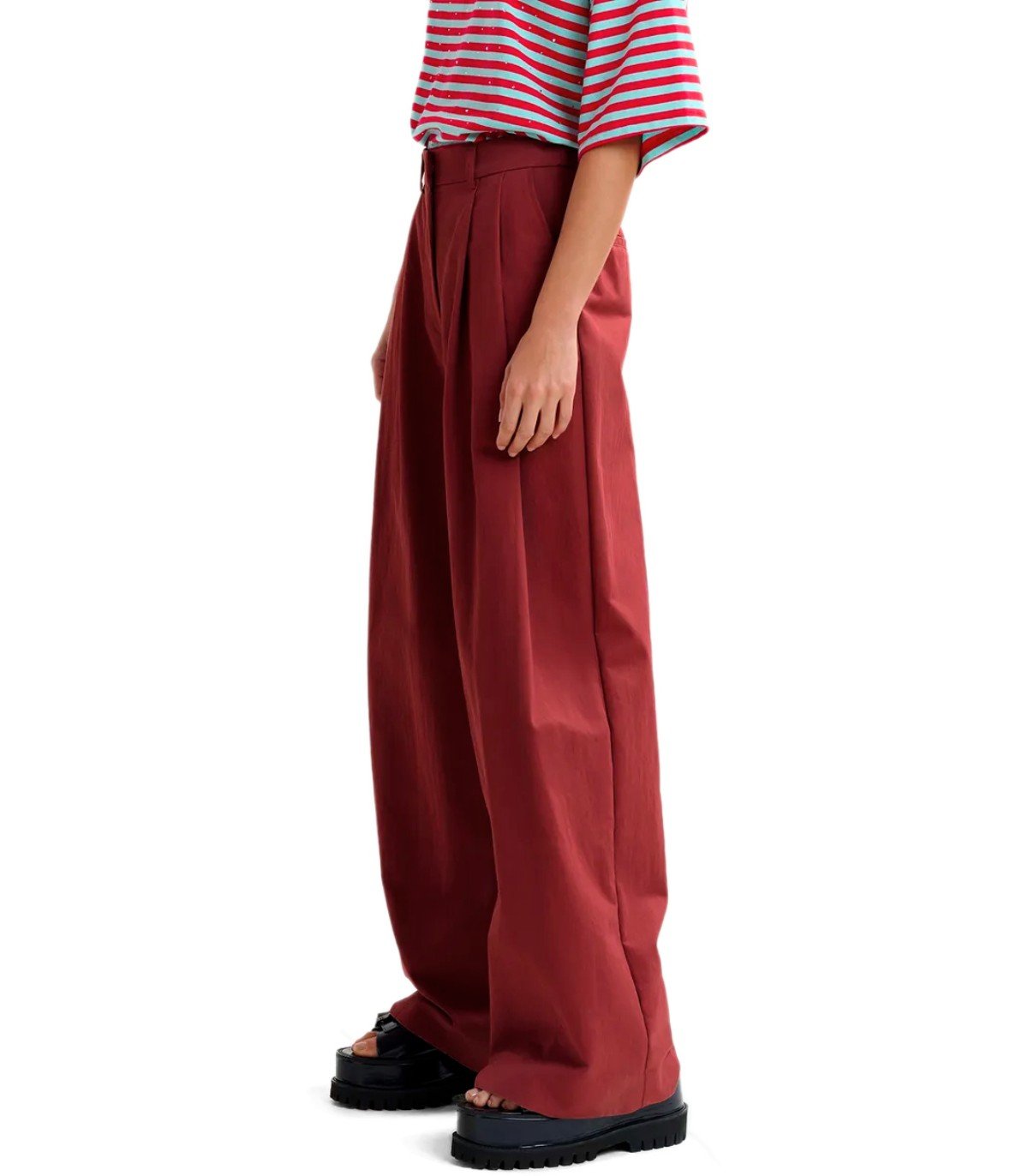 PANTALONE JAZMINE BORDEAUX ESSENTIEL ANTWERP