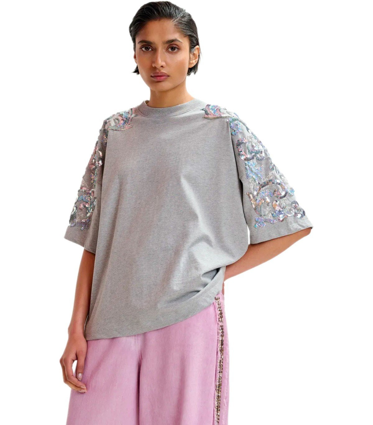 ESSENTIEL ANTWERP JANGOO GRAUES T-SHIRT