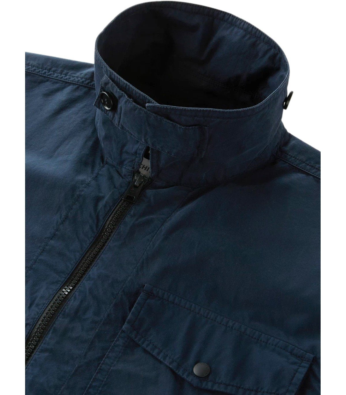 WOOLRICH BLAUW OVERHEMD-STIJL JAS