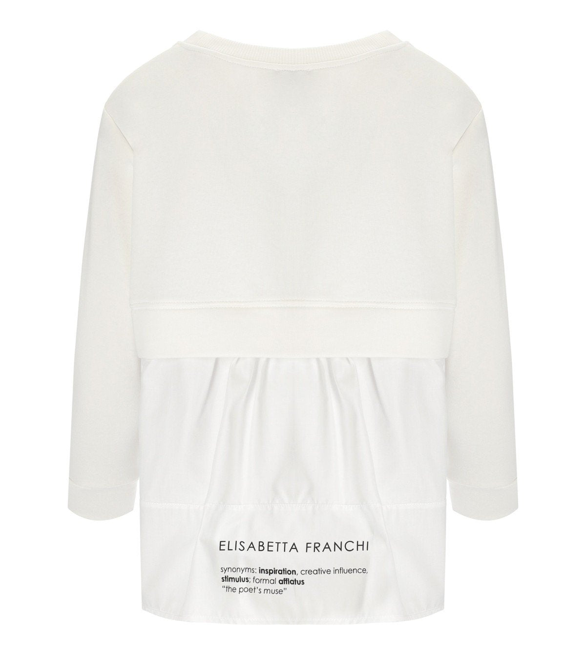 ELISABETTA FRANCHI IVORY SWEATSHIRT