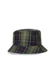 BARBOUR HUTTON NAVY BLUE REVERSIBLE BUCKET HAT