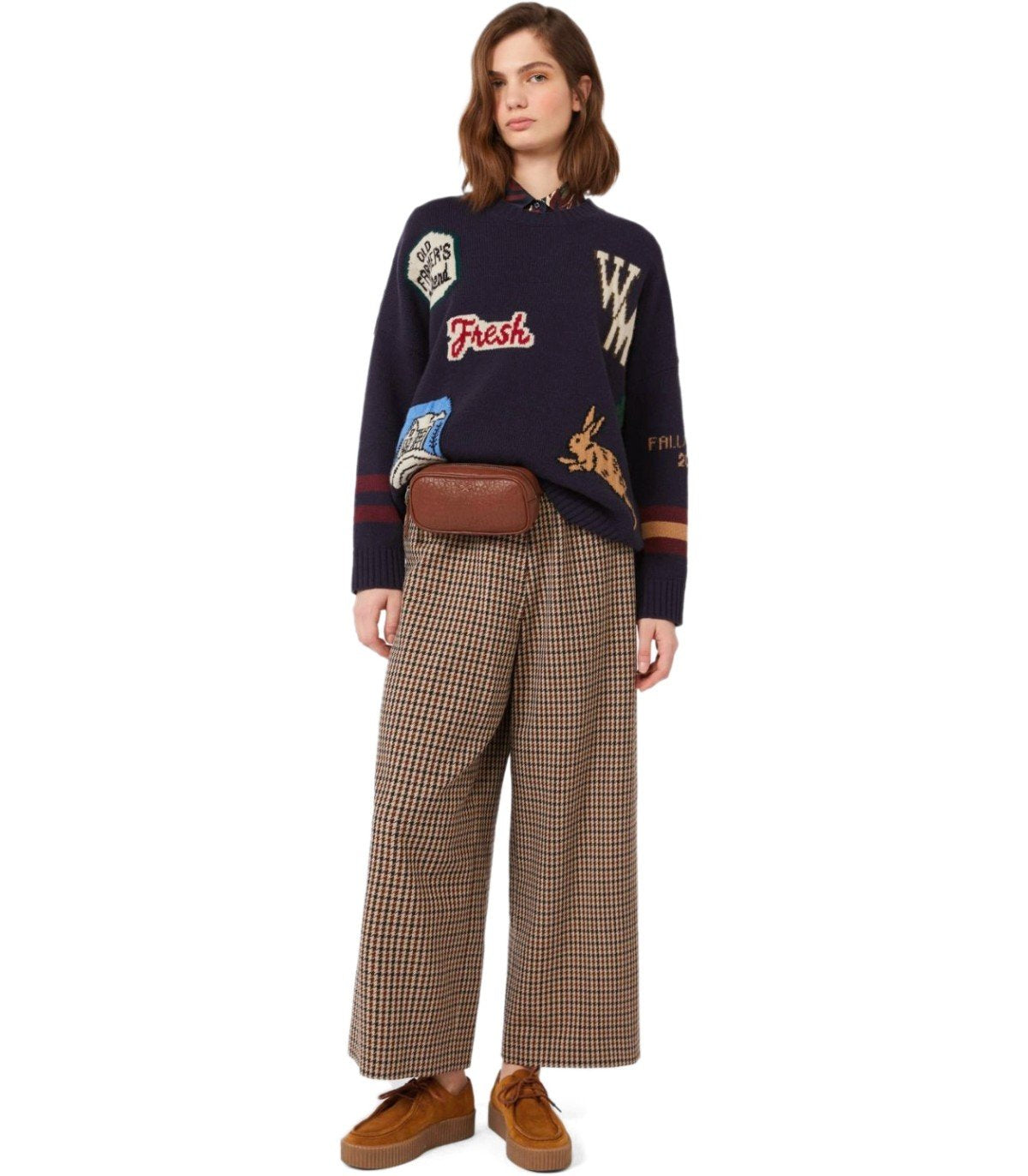 MAX MARA WEEKEND EBE BROWN PANTS