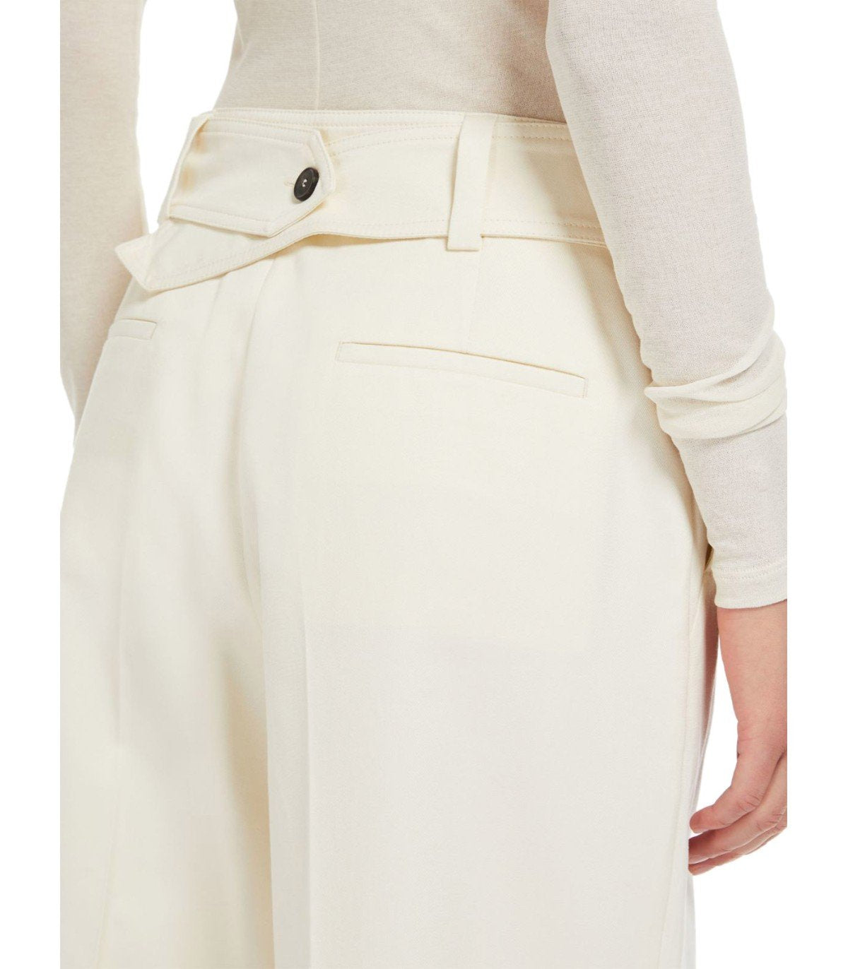MAX MARA WEEKEND LIVIGNO IVORY PANTS