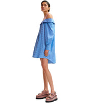 ESSENTIEL ANTWERP JORI LIGHT BLUE SHIRT DRESS
