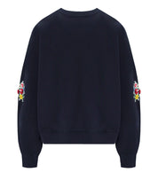ESSENTIEL ANTWERP ITRO MARINEBLAUWE SWEATSHIRT
