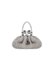 MAX MARA WEEKEND PASTICCINO TUBO MINI GREY CLUTCH