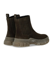 MAX MARA WEEKEND GENEPI MILITÄRGRÜNE CHELSEA STIEFELETTE