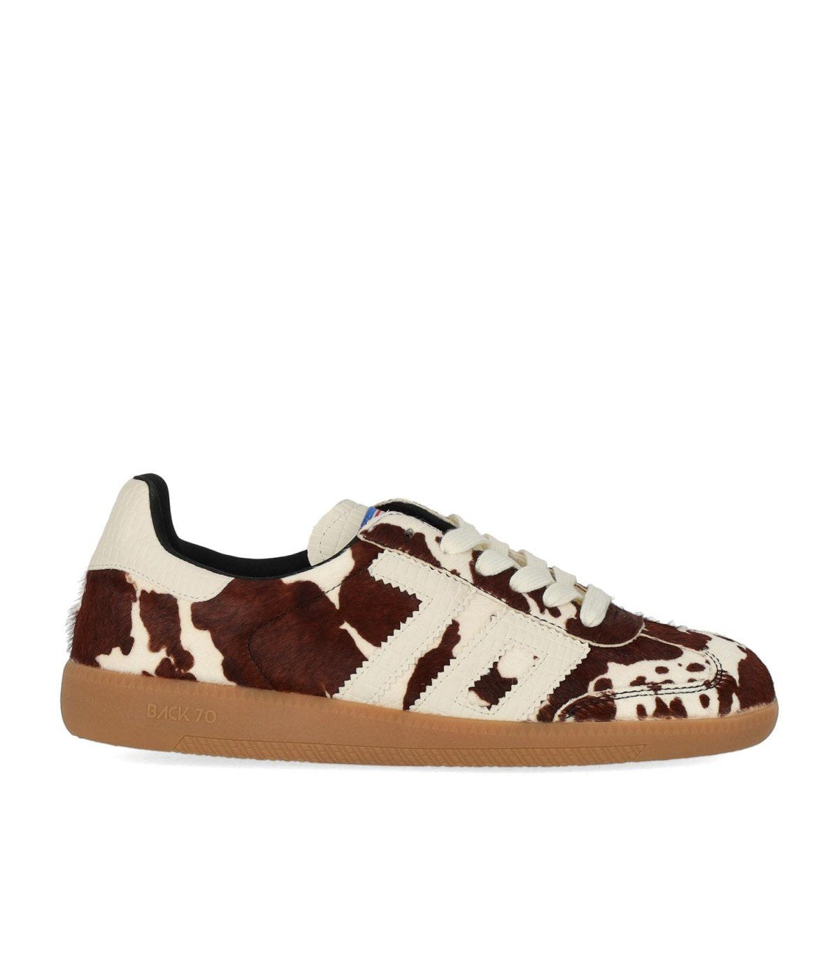 SNEAKER CLOUD VACHE NOIRE BLANCHE BACK70