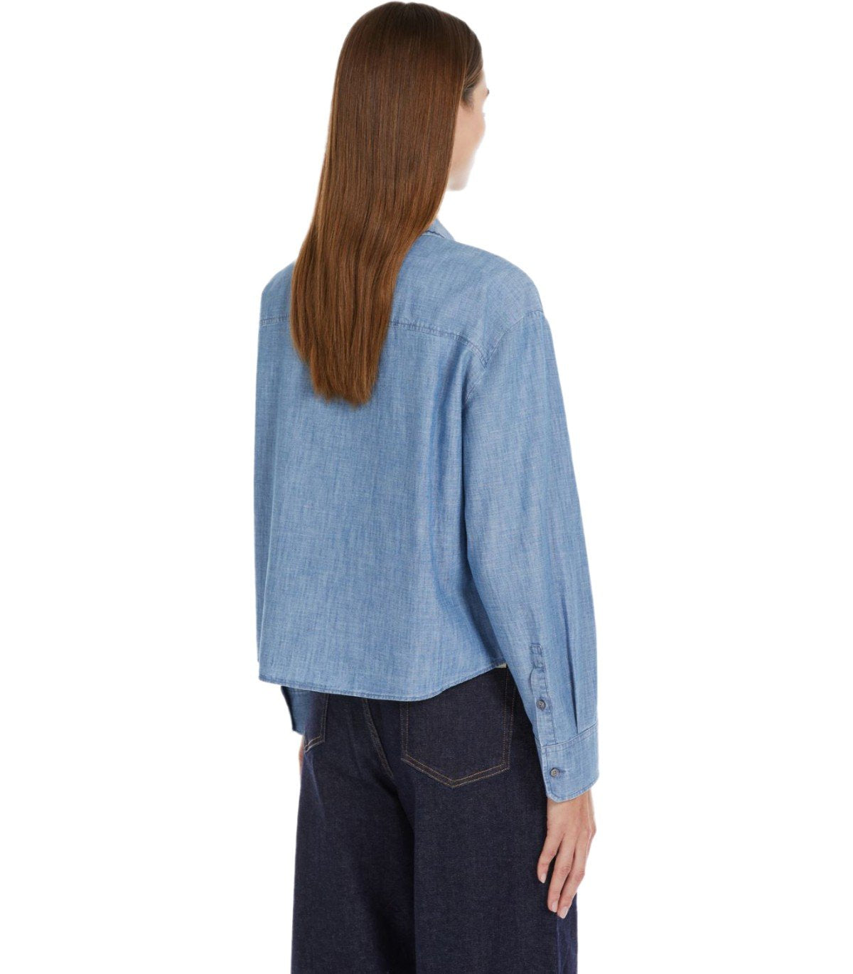 MAX MARA WEEKEND MUSETTE LIGHT BLUE SHIRT