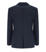 BLAZER MONOPETTO LAMINE BLU MAX MARA WEEKEND
