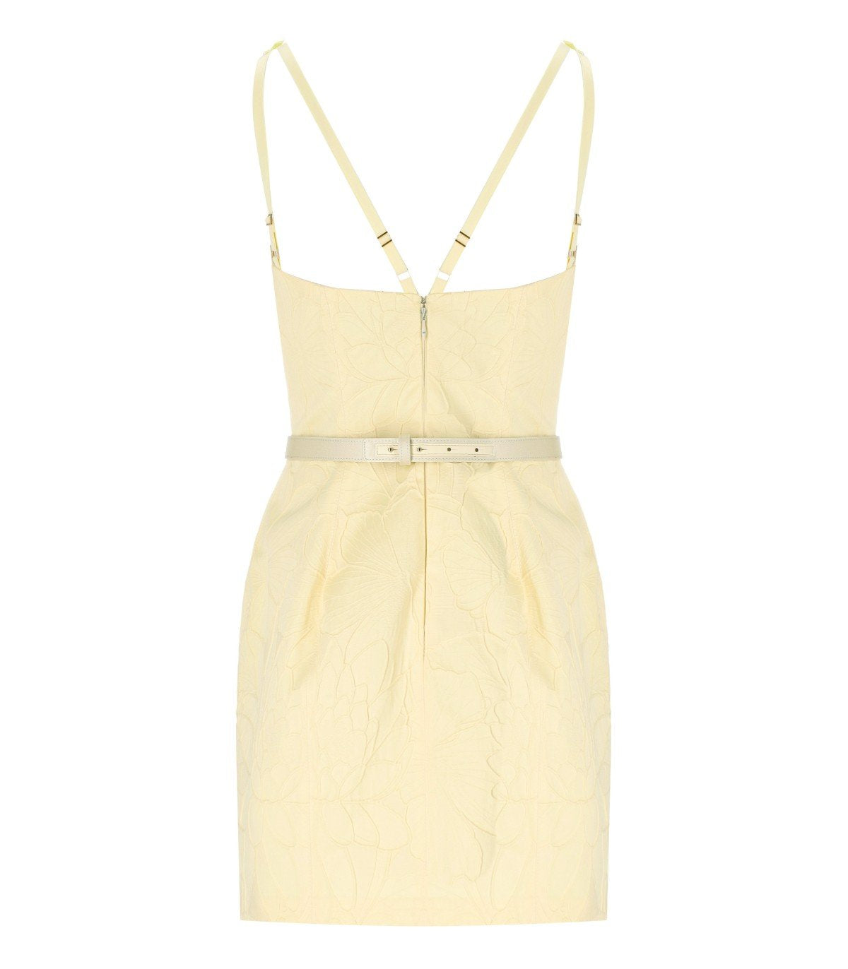ELISABETTA FRANCHI LEMONADE BELTED DRESS
