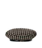 BÉRET BASQUE CHECK COFFEE GANNI