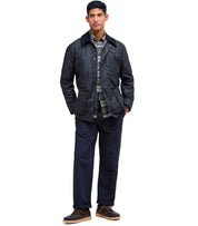 GIACCA ASHBY WAX BLU NAVY BARBOUR