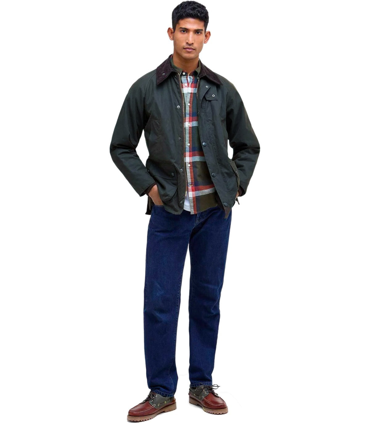 BARBOUR BEDALE WAX SALBEIGRÜNE JACKE