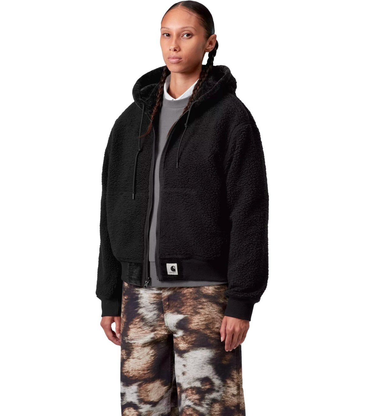 CARHARTT WIP W' OG ACTIVE BLACK REVERSIBLE HOODIE