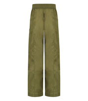 GANNI DUCHESSE GREEN PANTS
