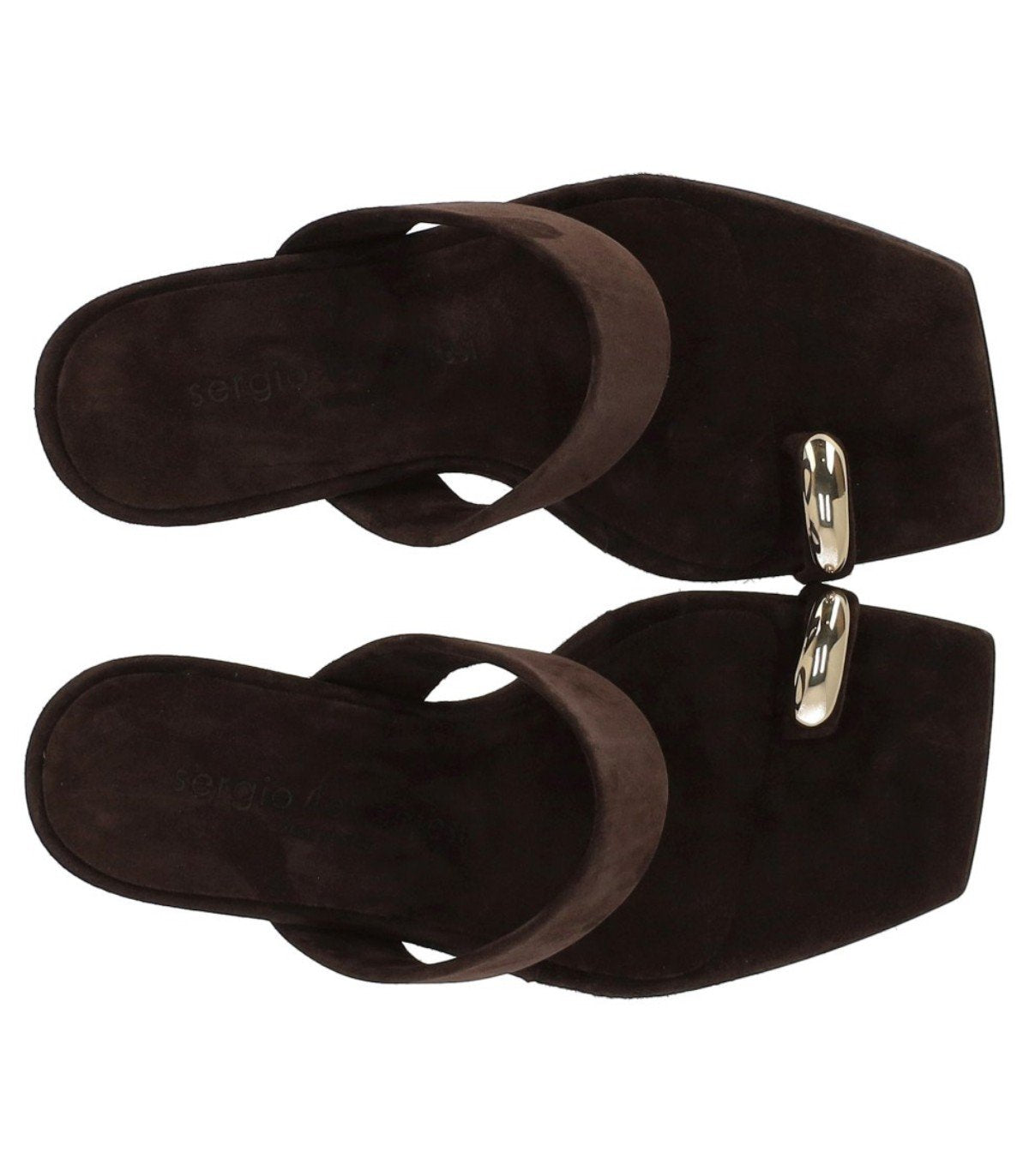 SERGIO LEVANTESI IRIDE BROWN HEELED MULE