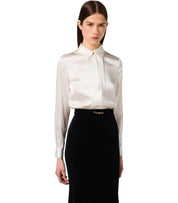 ELISABETTA FRANCHI RED CARPET IVORY AND BLACK DRESS
