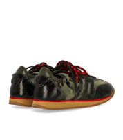 SNEAKER ROCKET VELOURS VERT BACK70