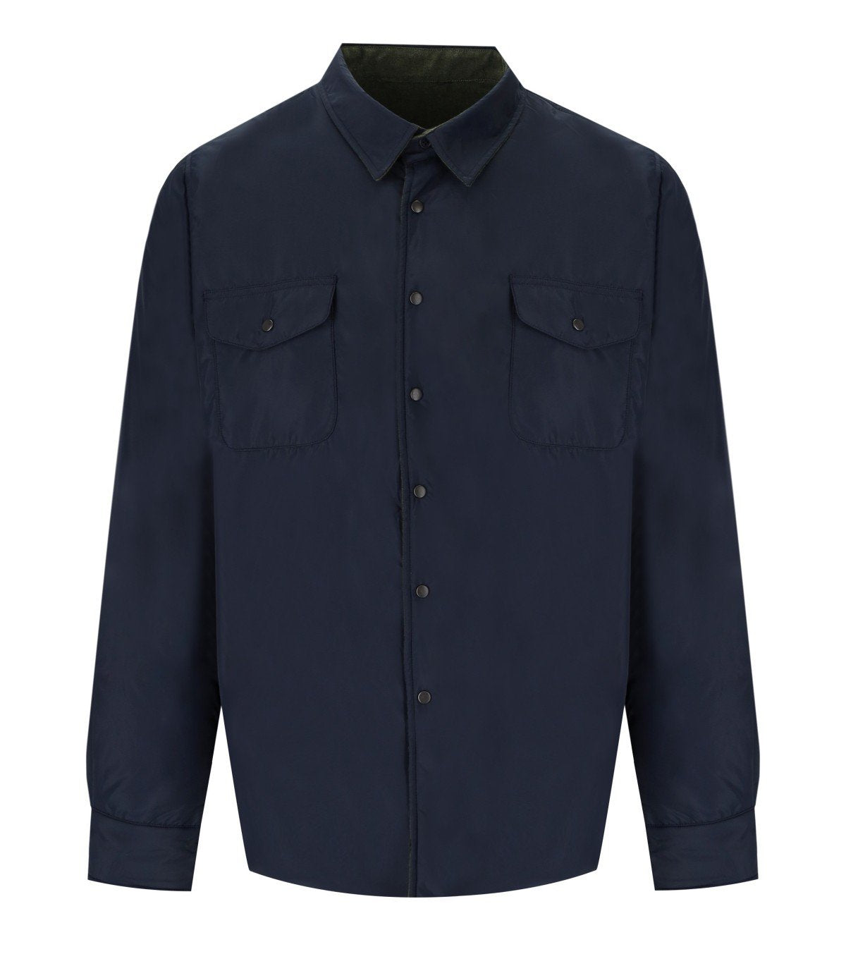 B-D BAGGIES BALTIMORA BLUE AND GREEN REVERSIBLE OVERSHIRT