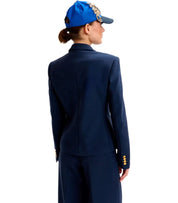 CHAQUETA DE DOBLE BOTONADURA AZUL MARINA ESSENTIEL ANTWERP