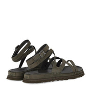 SANDALO GOLDENGAZE EMBOSSED ANKLE WRAP DENSE SMOKE UGG