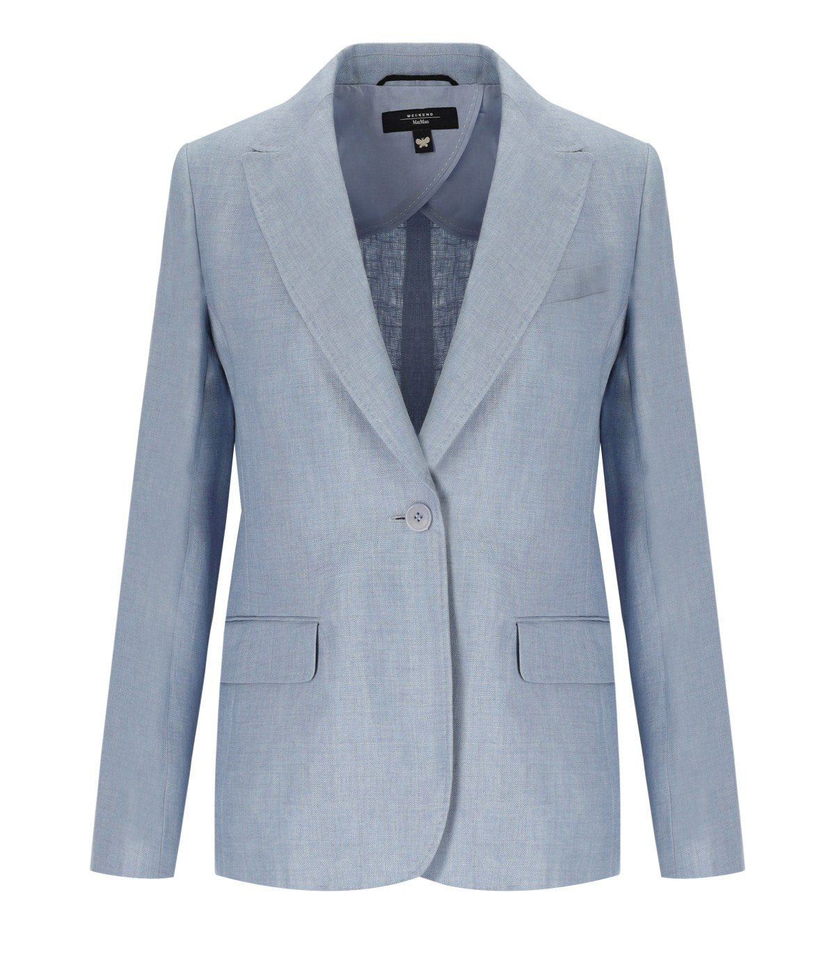 MAX MARA WEEKEND NALUT HELLBLAU EINREIHIGER BLAZER
