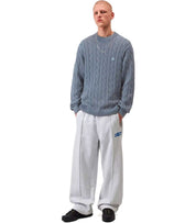 CARHARTT WIP CARTER COZY BLUE CREWNECK SWEATER