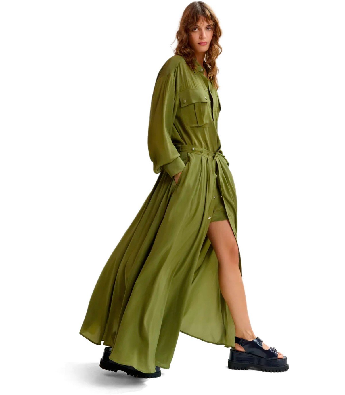 ABITO TUTA JEBBA VERDE ESSENTIEL ANTWERP