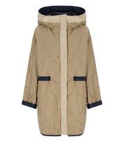 MAX MARA WEEKEND ALCAMO BLAUWE OMKEERBARE PARKA