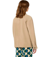 GIACCA PELLE GHIERA BEIGE MAX MARA WEEKEND 