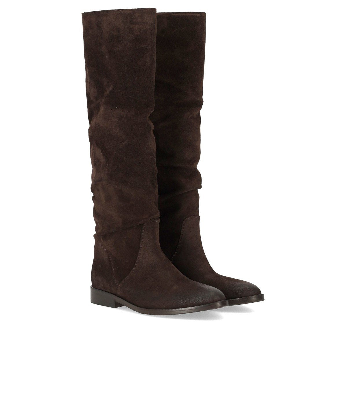 STRATEGIA BRAUNER STIEFEL AUS WILDLEDER