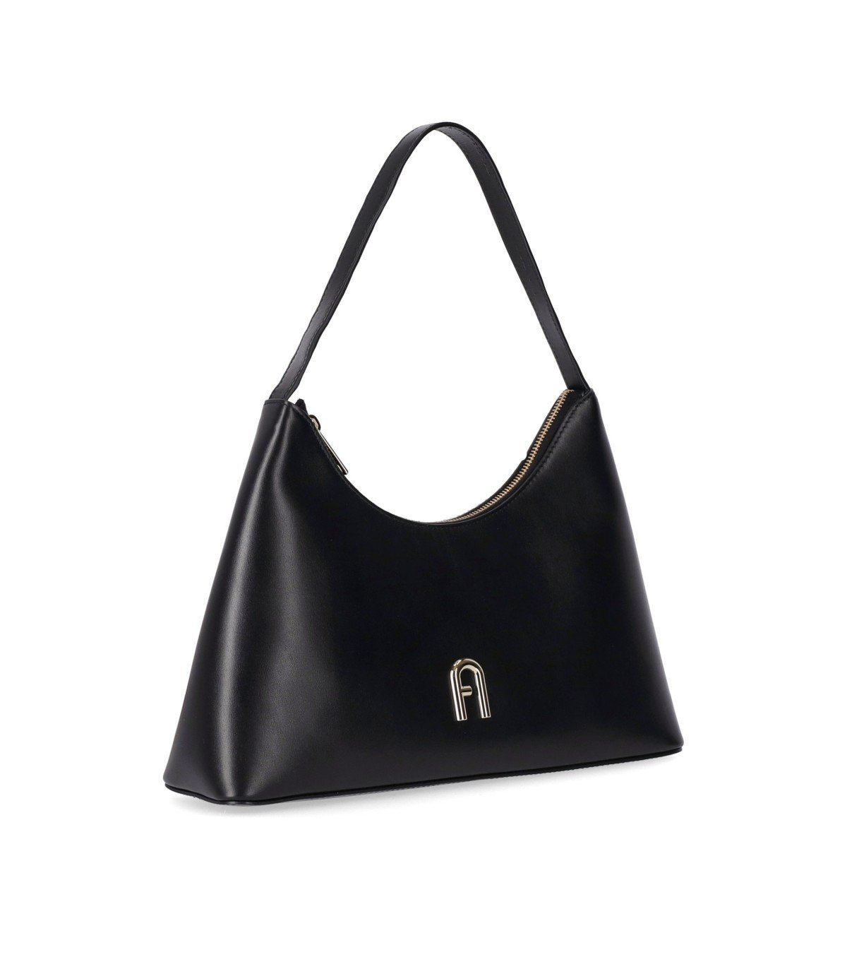 FURLA DIAMANTE S BLACK SHOULDER BAG